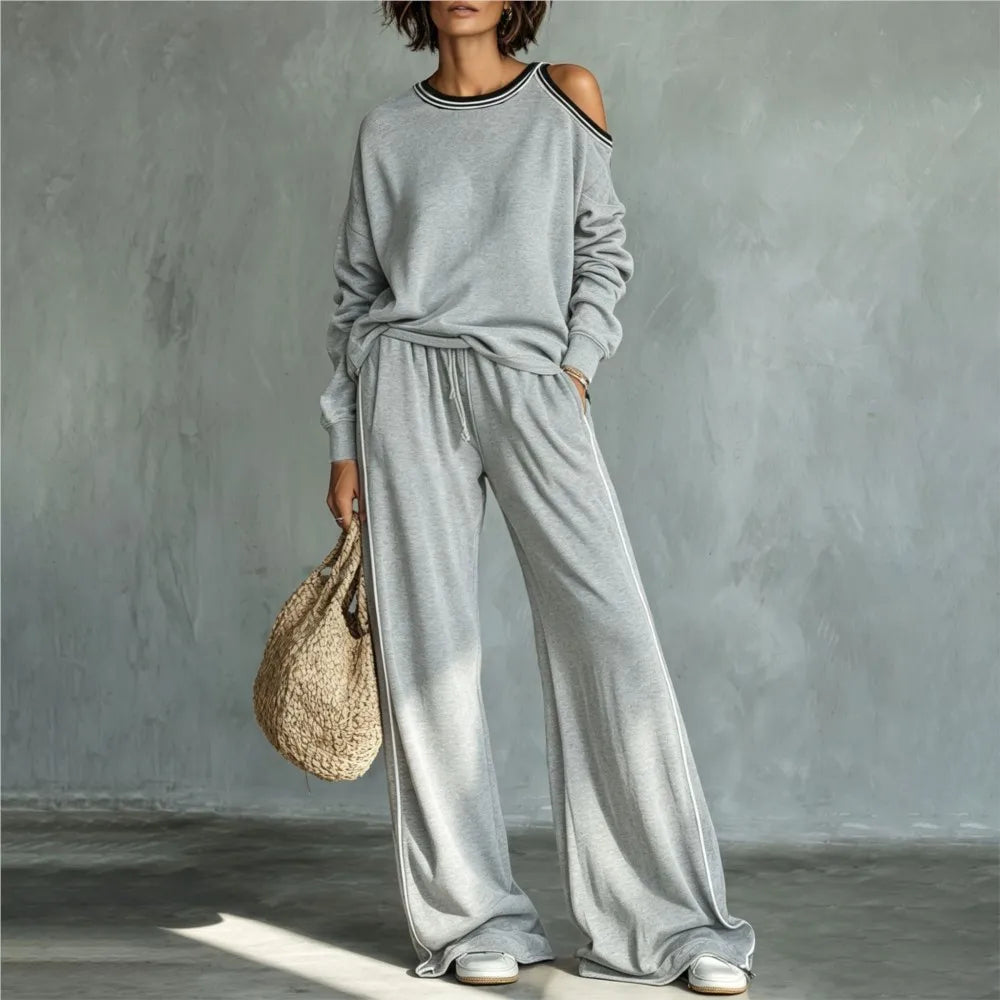 Ann Cold Shoulder Lounge Set