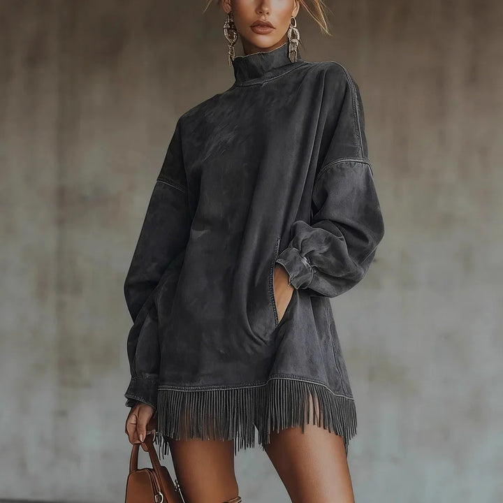 Phoebe High Neck Tunic Dress