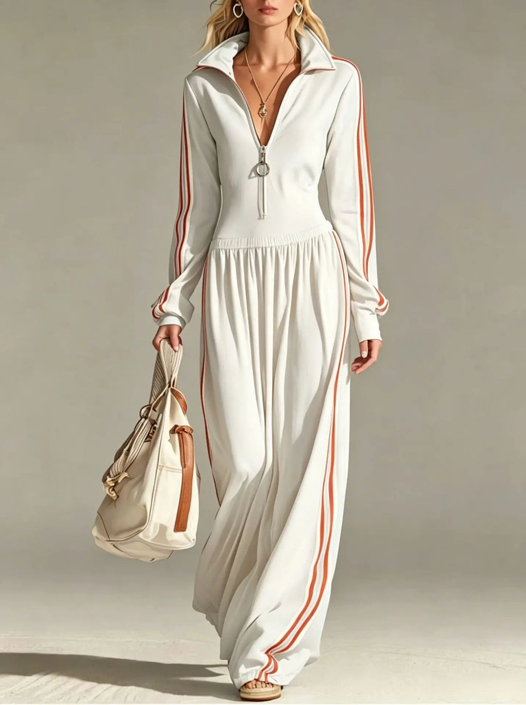 Aveline Activewear Stripe Jumpsuit
