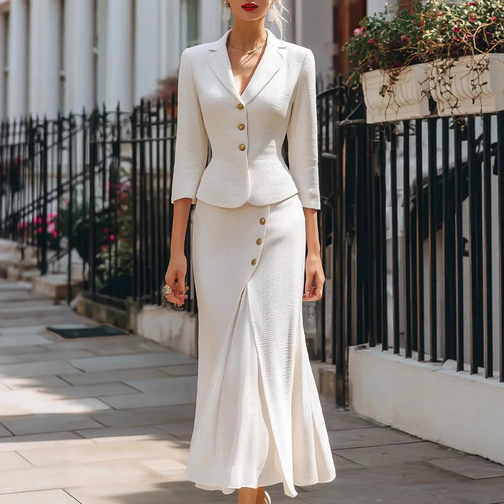 Genevieve Flattering Fit Skirt Set