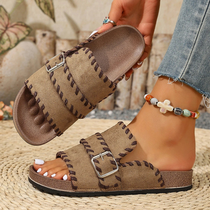 Riana Cushioned Adjustable Slippers