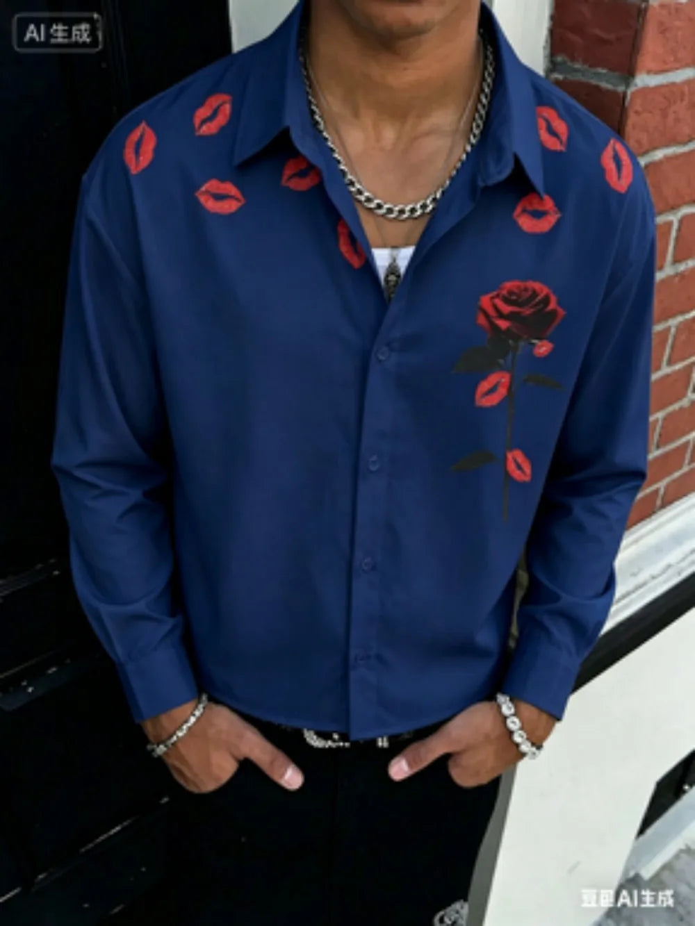 Hudson Graphic Button Front Shirt