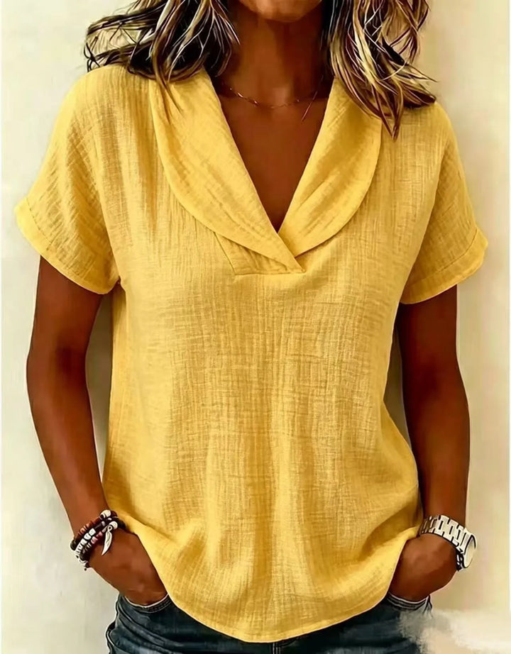 Camilla Relaxed V Neck Blouse
