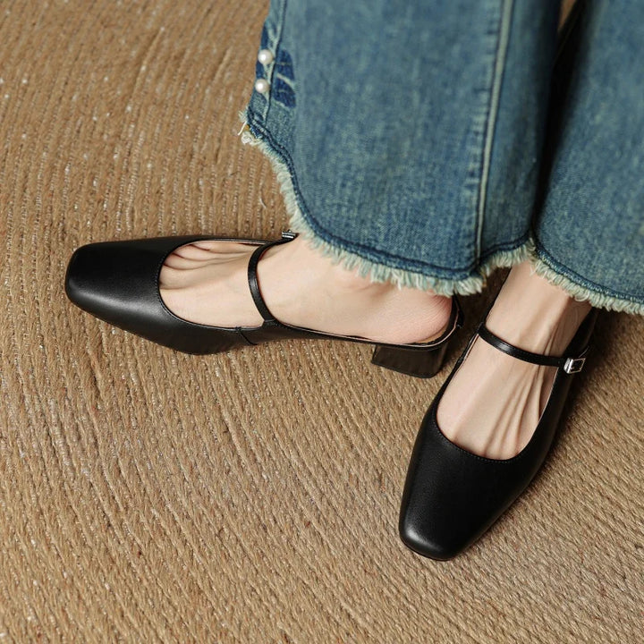 Maren Genuine Leather Mules