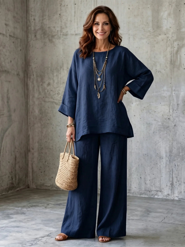 Brinley Casual Wide Leg Set