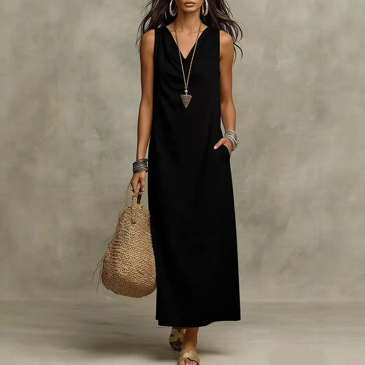 Dawson Linen Sleeveless Maxi Dress