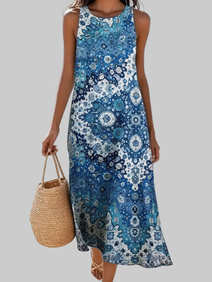 Aurelia Bohemian Floral Midi Dress