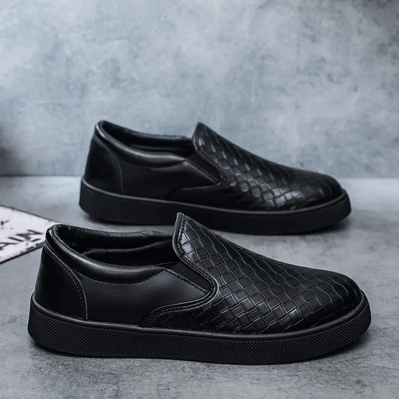 Landon Leather Slip-On Sneakers