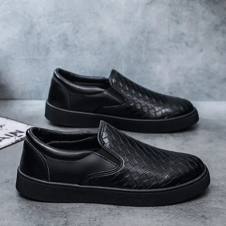 Landon Leather Slip-On Sneakers