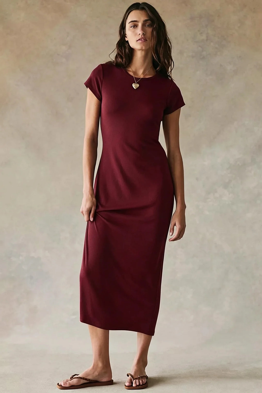Ashley Elegant Relaxed Midi Dress