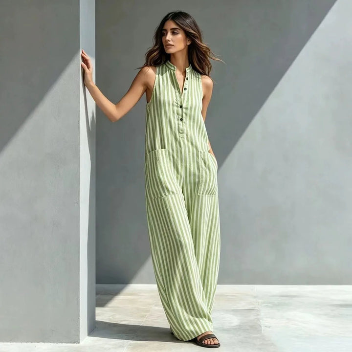 Maren Striped Wide Leg Jumpsuit