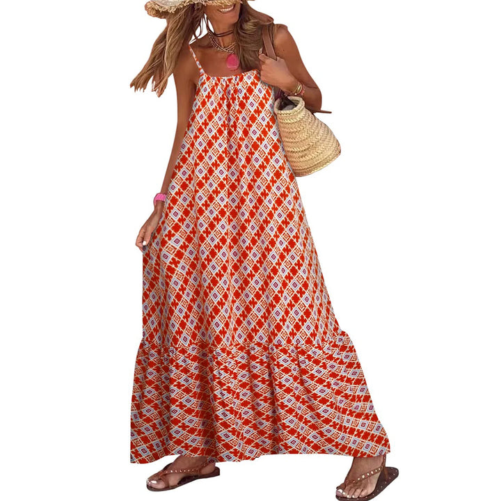 Delaney Mosaic Print Maxi Dress