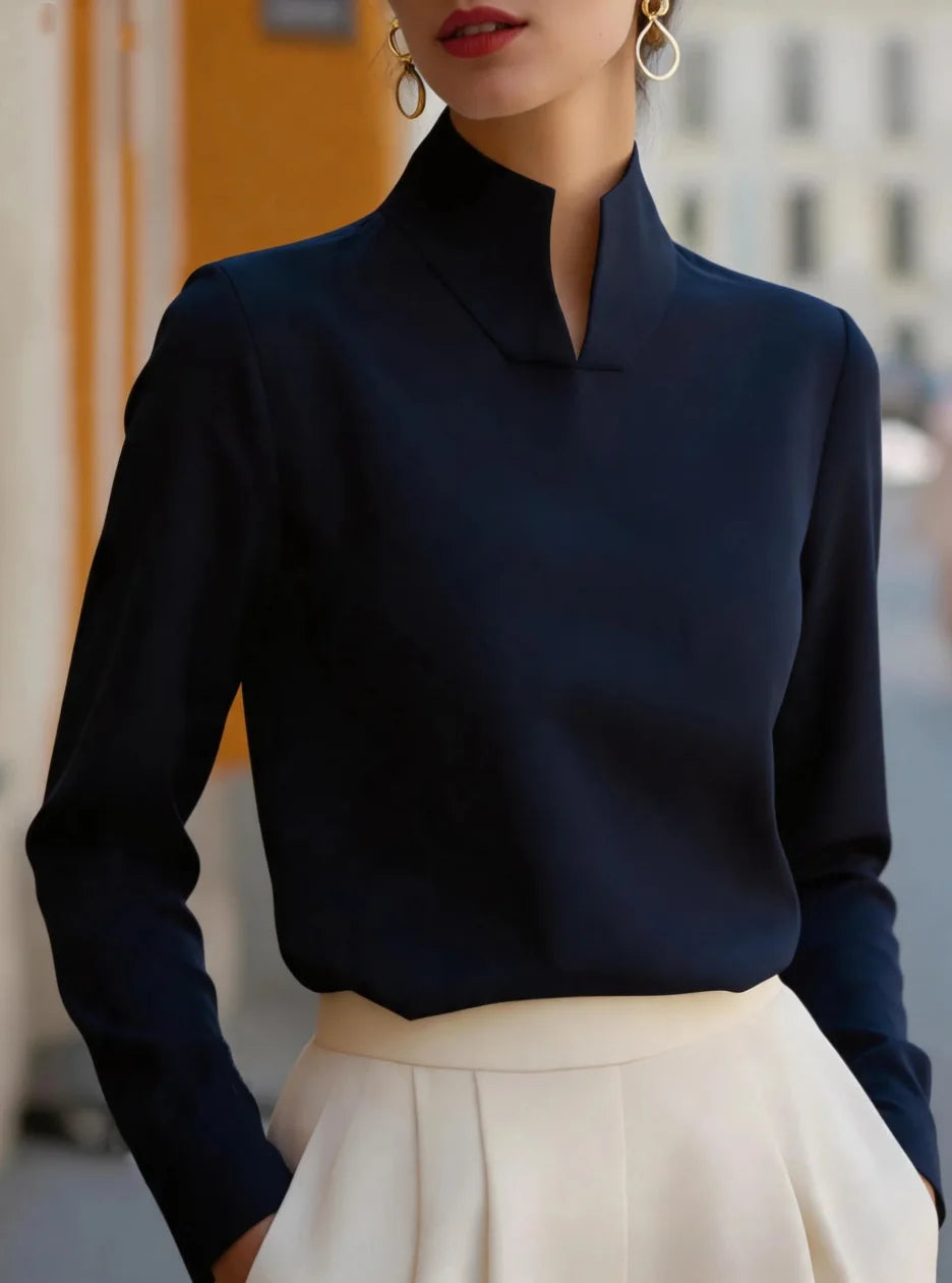 Annabelle Stand Collar Blouse