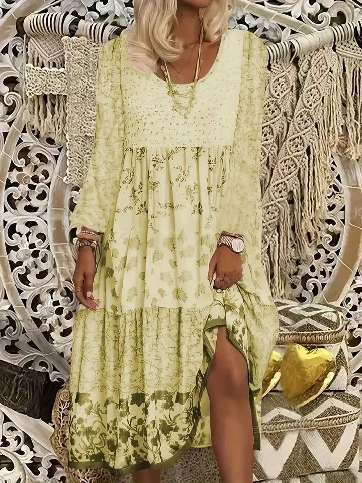 Maren Boho Floral Maxi Dress
