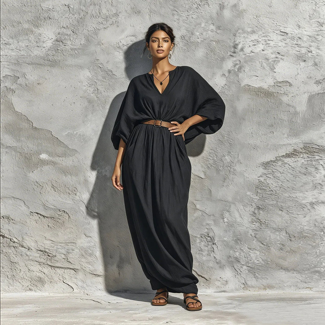 Soraya Adjustable Waist Long Dress