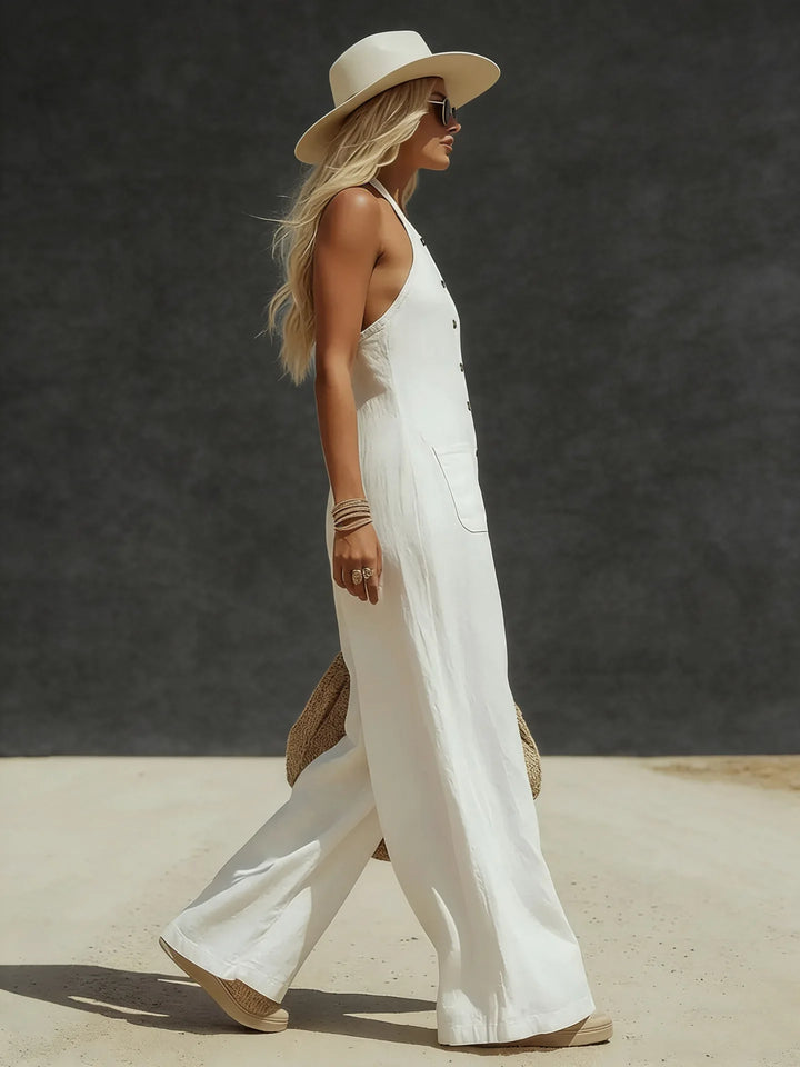 Finley Halter Neck Pocket Jumpsuit