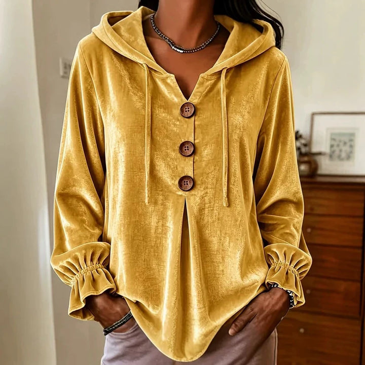 Marnie Ruffle Relaxed Hoodie