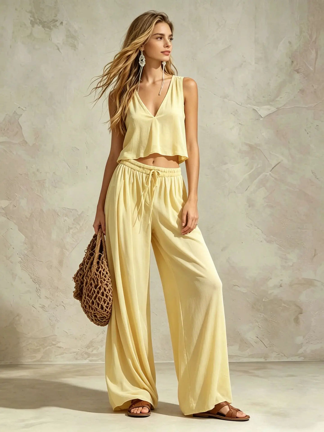 Briana Wide Leg TwoPiece Set