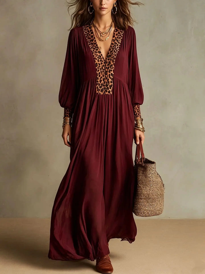 Seraphina Leopard Maxi Dress