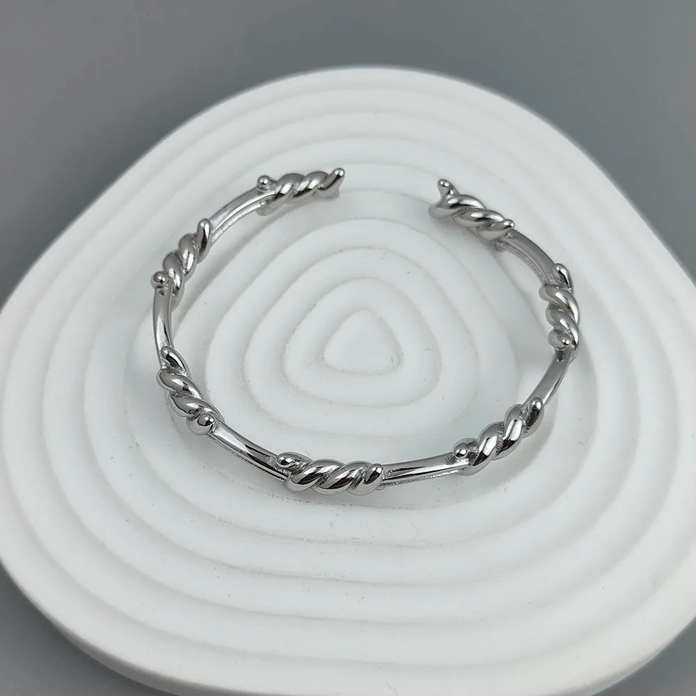 Rowan Modern Thorn Bangle Bracelet