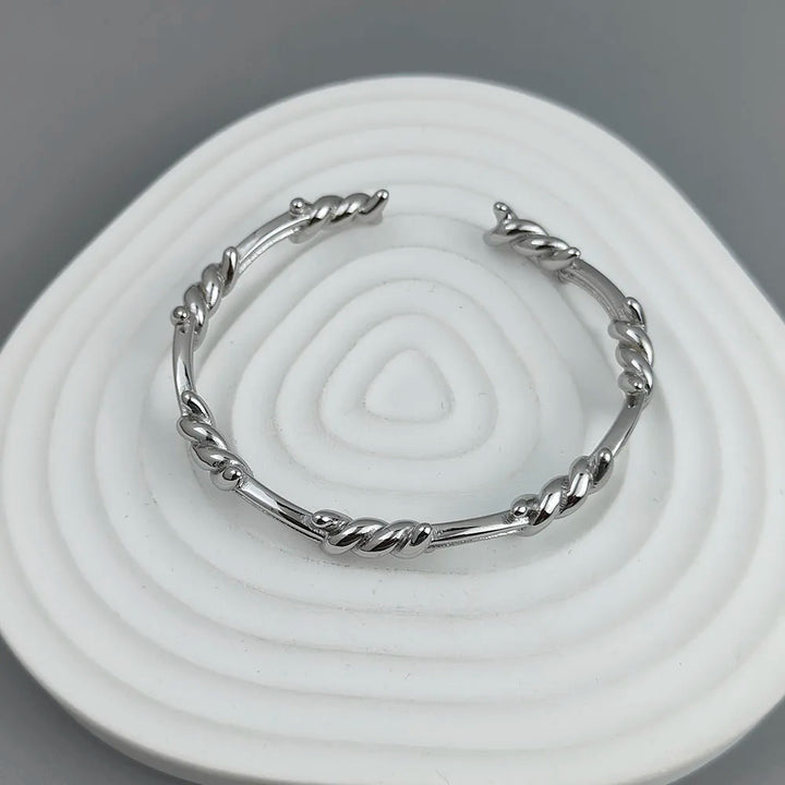 Rowan Modern Thorn Bangle Bracelet
