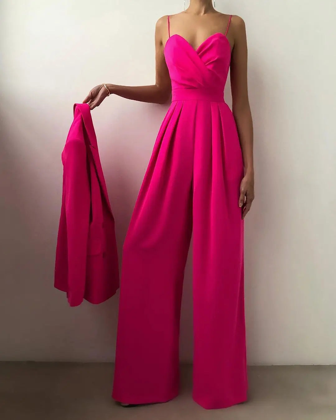 Maristelle Sleeveless Wide Leg Jumpsuit