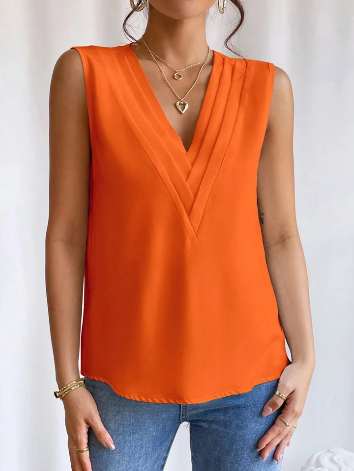 Brooklyn Relaxed V Neck Blouse