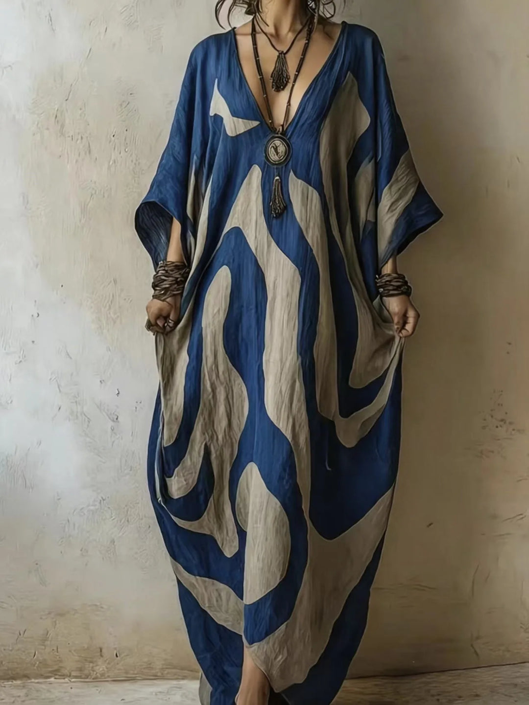 Coralie Abstract Print Maxi Dress