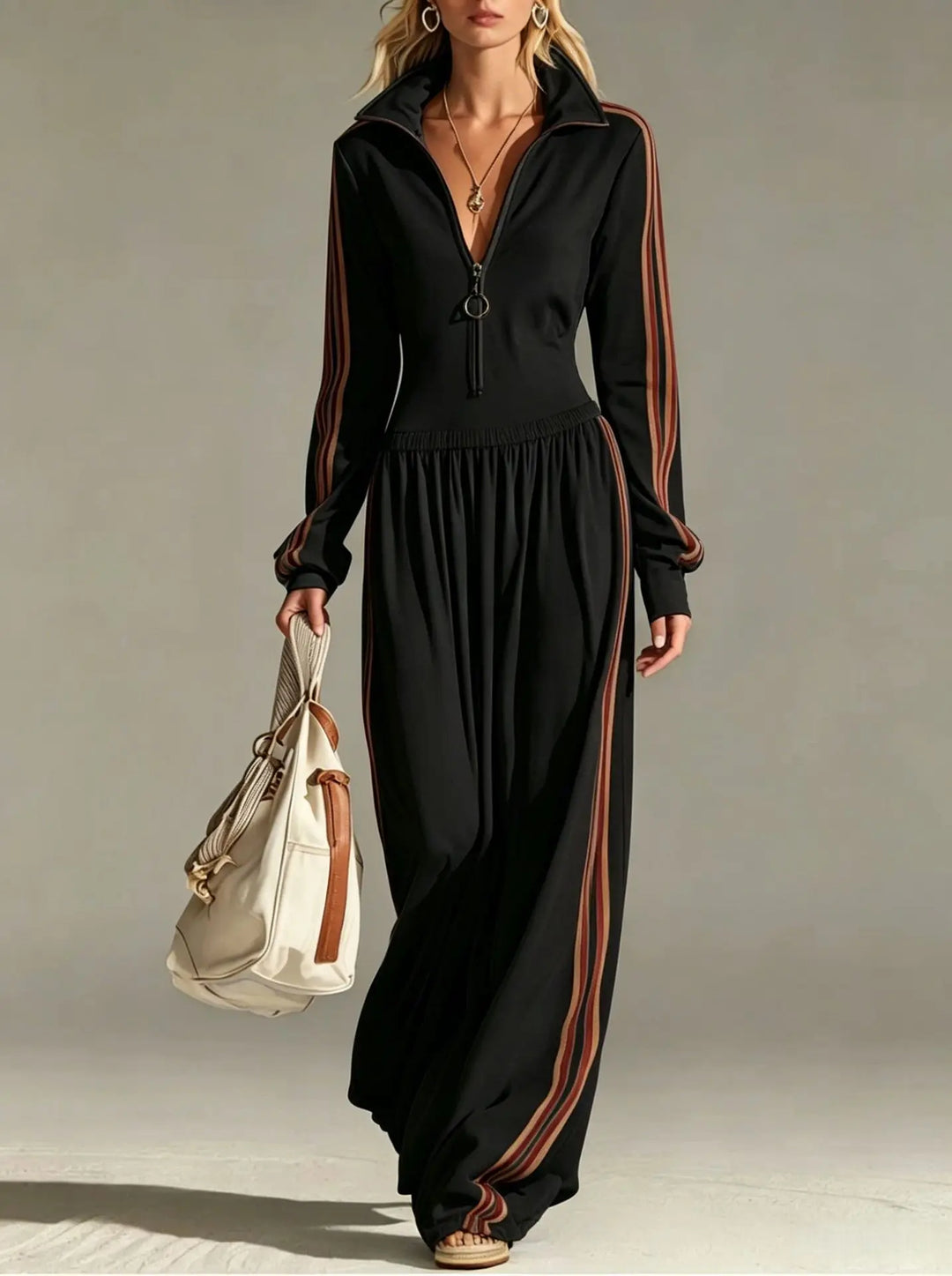 Aveline Activewear Stripe Jumpsuit