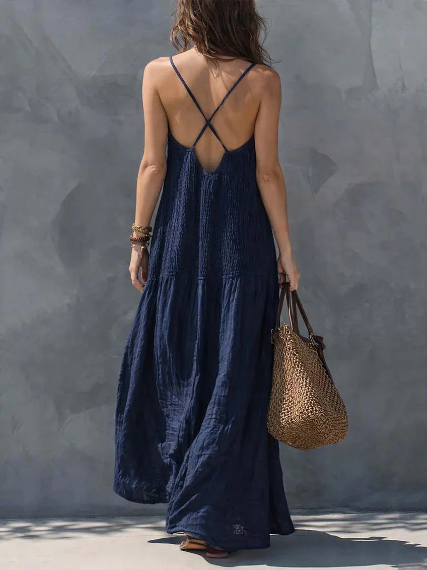 Solene Sophisticated Boho Maxi Dress