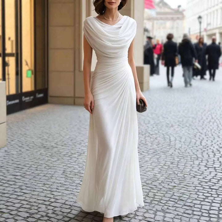 Rosie Draped Cowl Neck Maxi Dress