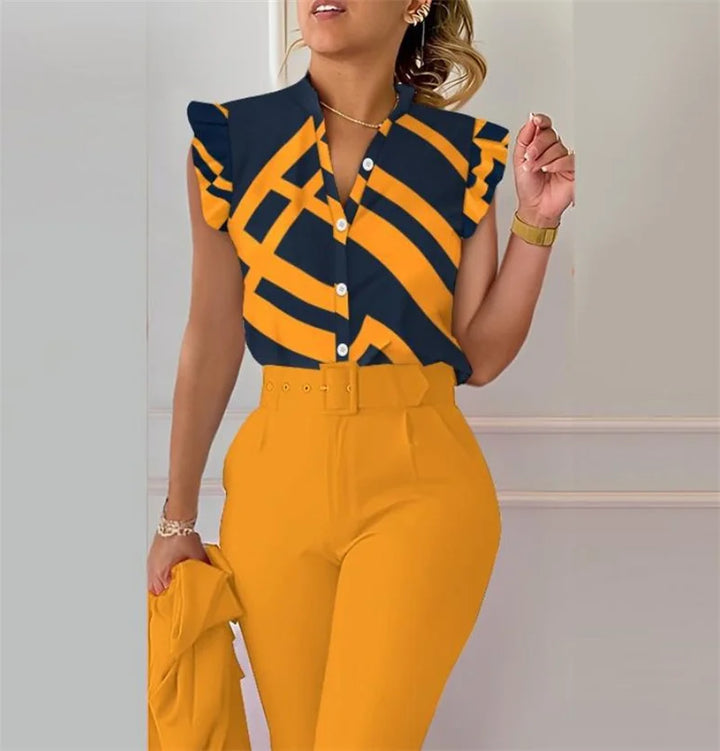 Lilith Ruffle Sleeve Blouse