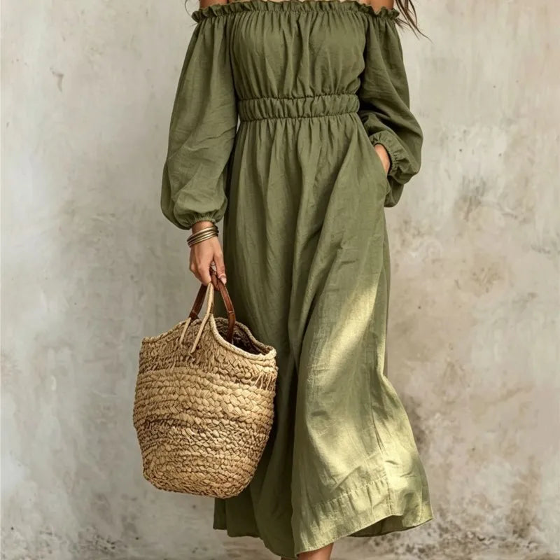Selene Off Shoulder Maxi Dress