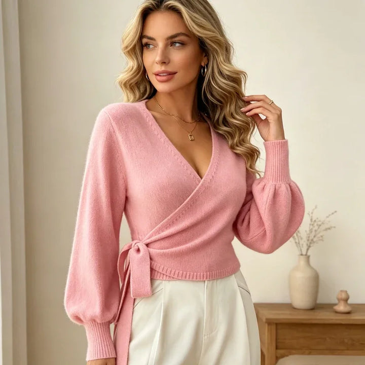 Anneliese Wrap Front Sweater