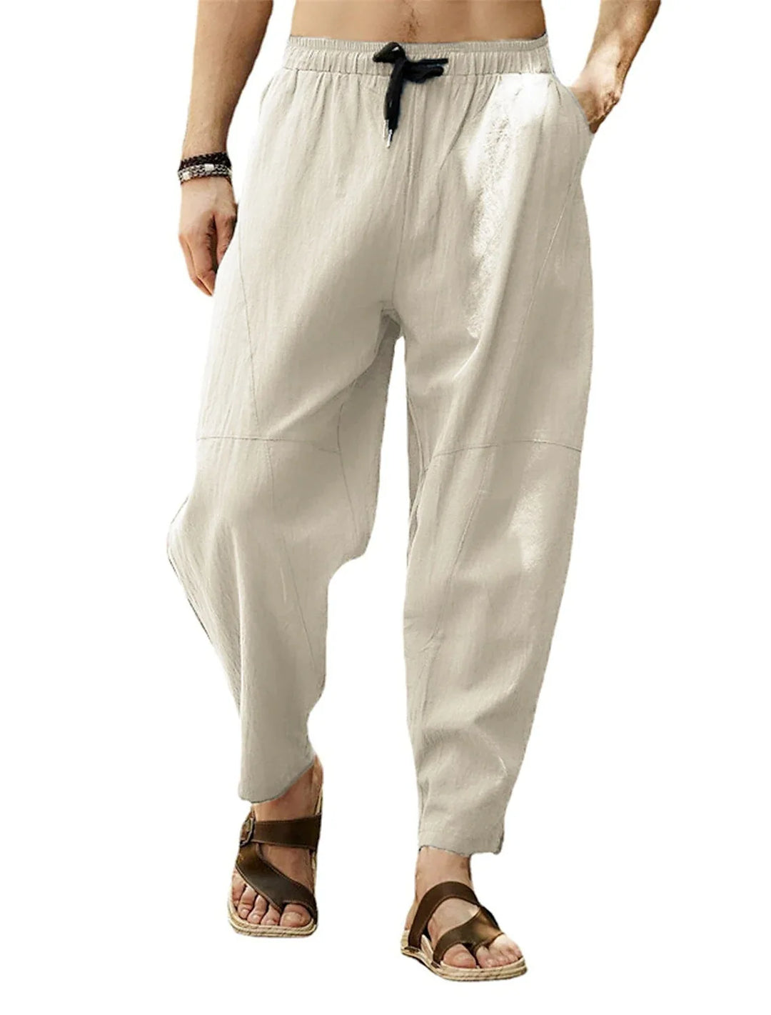Benson Relaxed Fit Drawstring Tapered Trousers