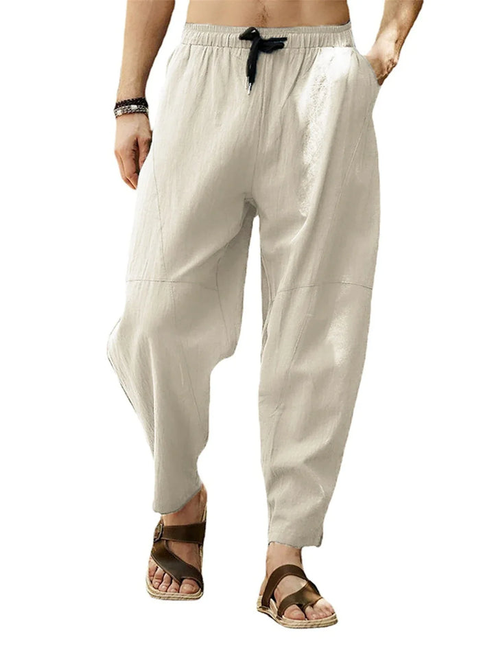 Benson Relaxed Fit Drawstring Tapered Trousers