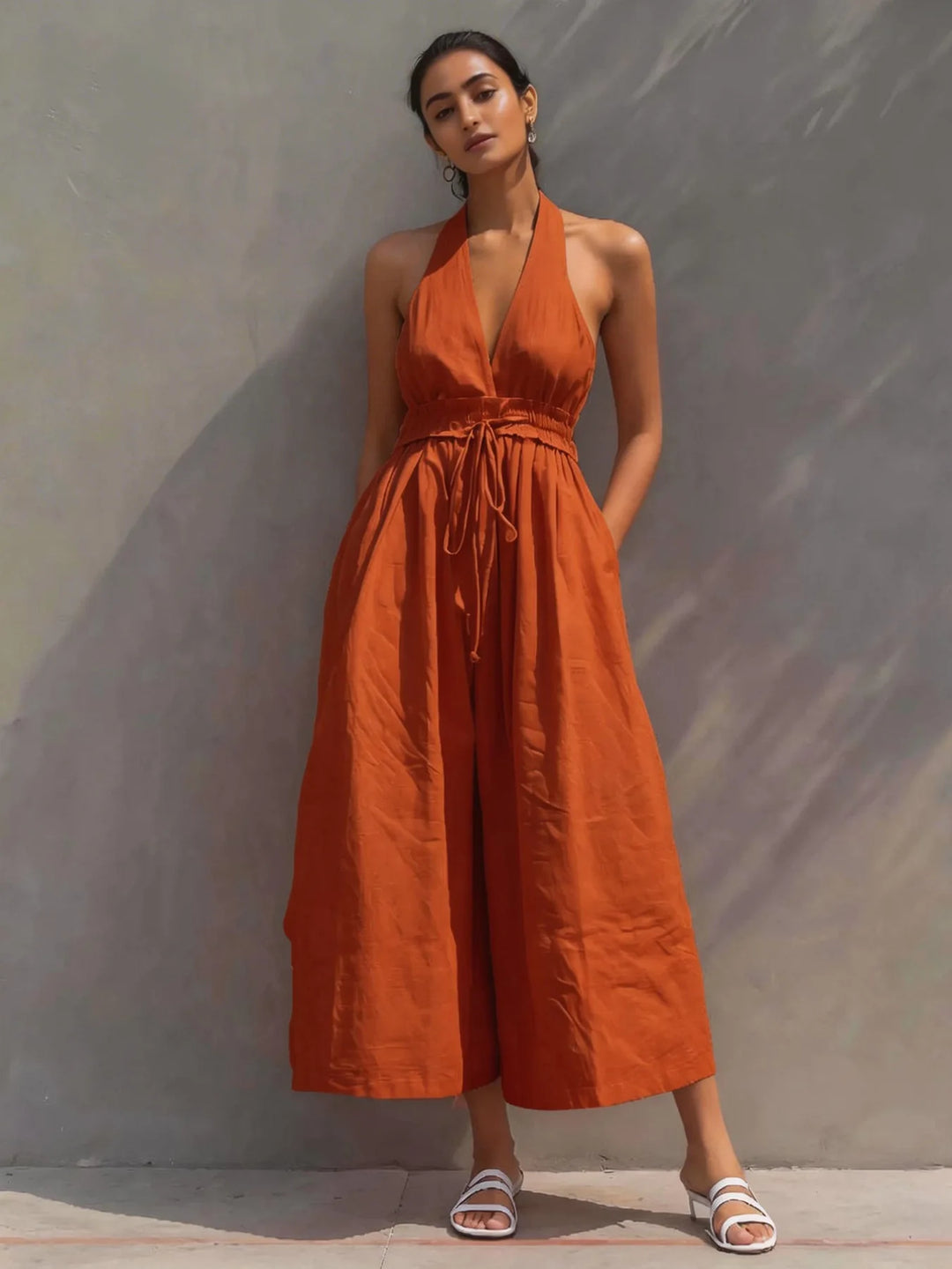 Jessica Halter Neck Jumpsuit