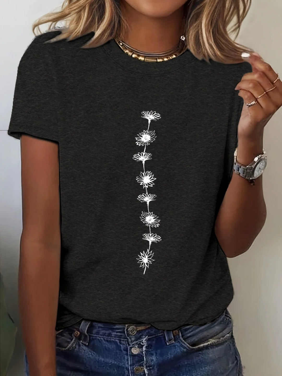 Kyra Sunflower Graphic Tee