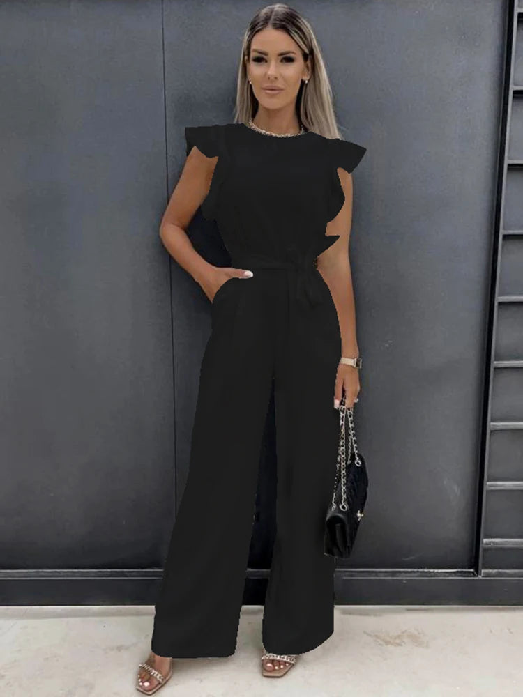Odette Elegant Wide Leg Jumpsuit