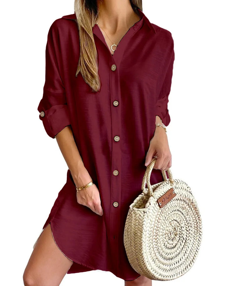 Gracia Button Up Shirt Dress