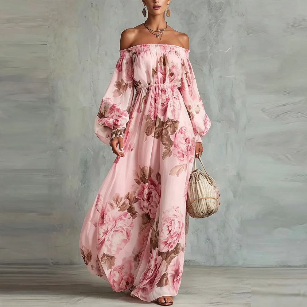 Sydney Off Shoulder Wedding Guest Dress