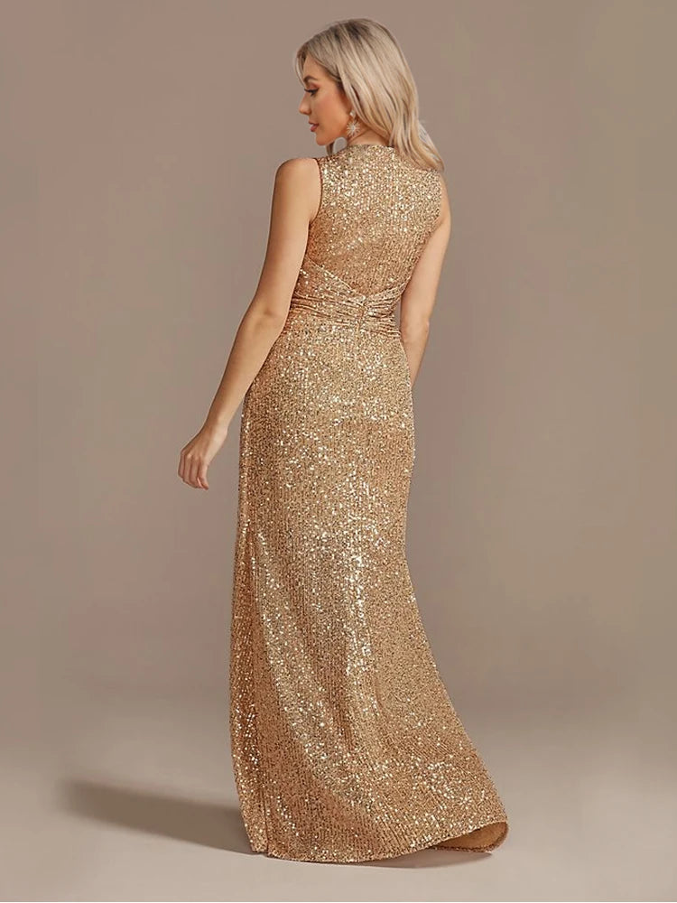 Katherine Sequin Evening Wedding Guest Dress