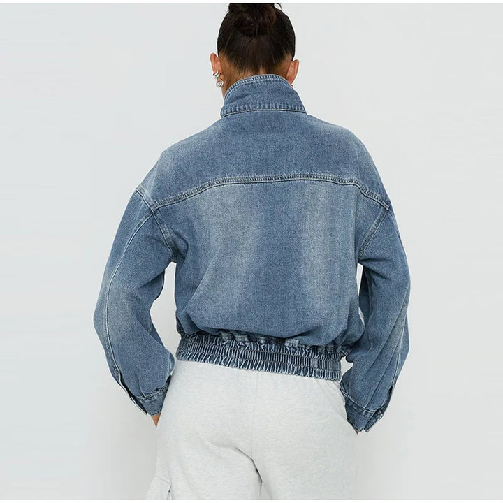 Odette Cropped Denim Jacket