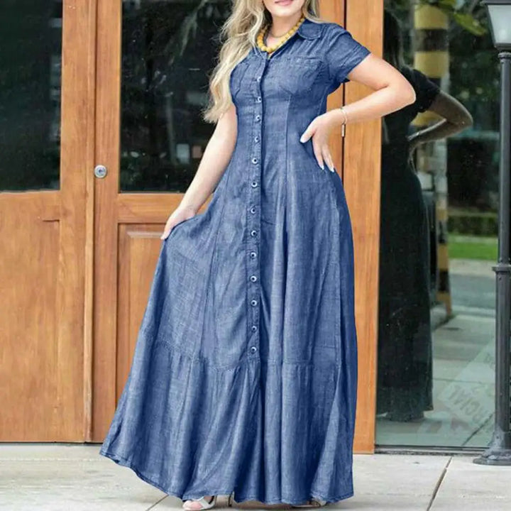Kinsley Ruffle Hem Maxi Dress