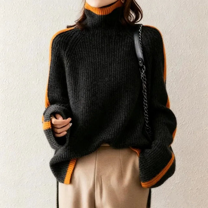 Maeve Contrast Trim Sweater