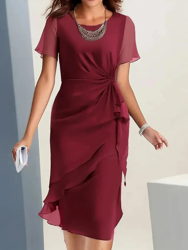 Blake Layered Midi Dress