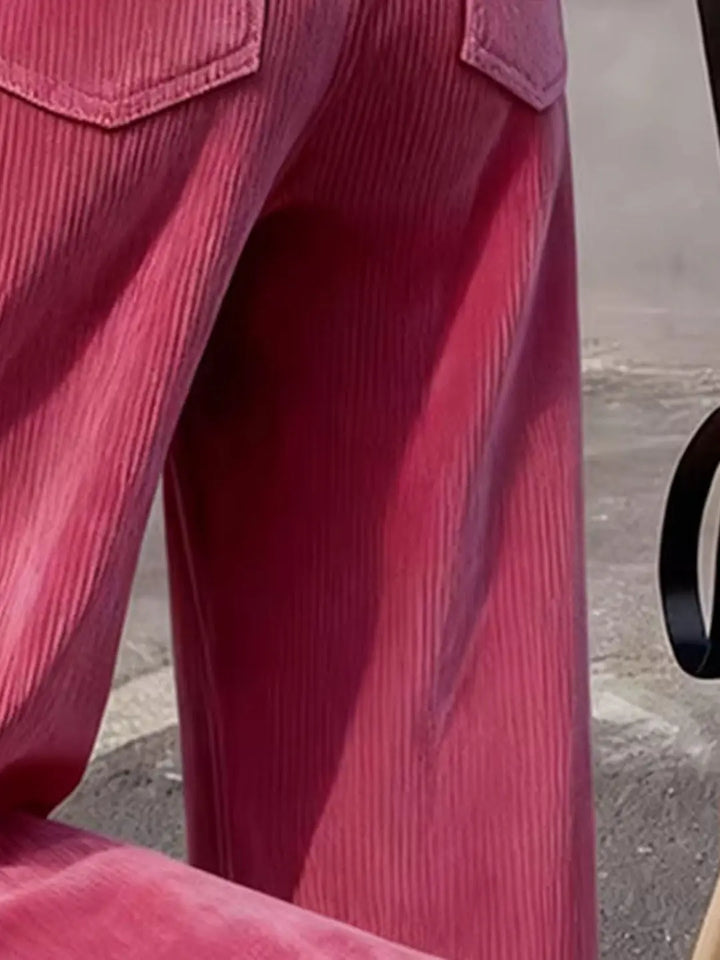 Darcy Button Side Corduroy Pants