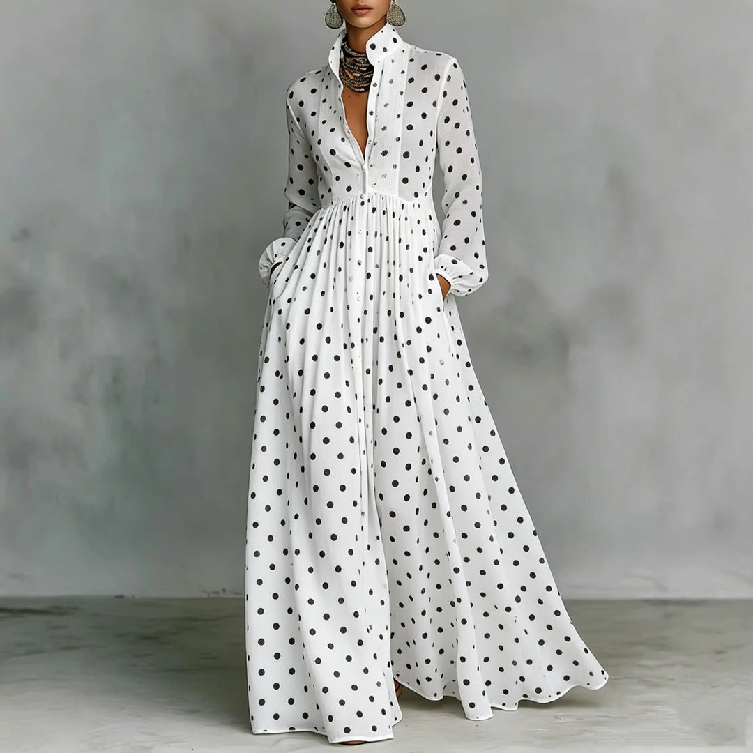 Margot Polka Dot Maxi Dress