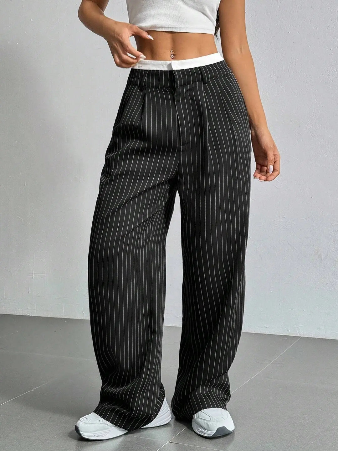 Jolie Classic Striped Pants