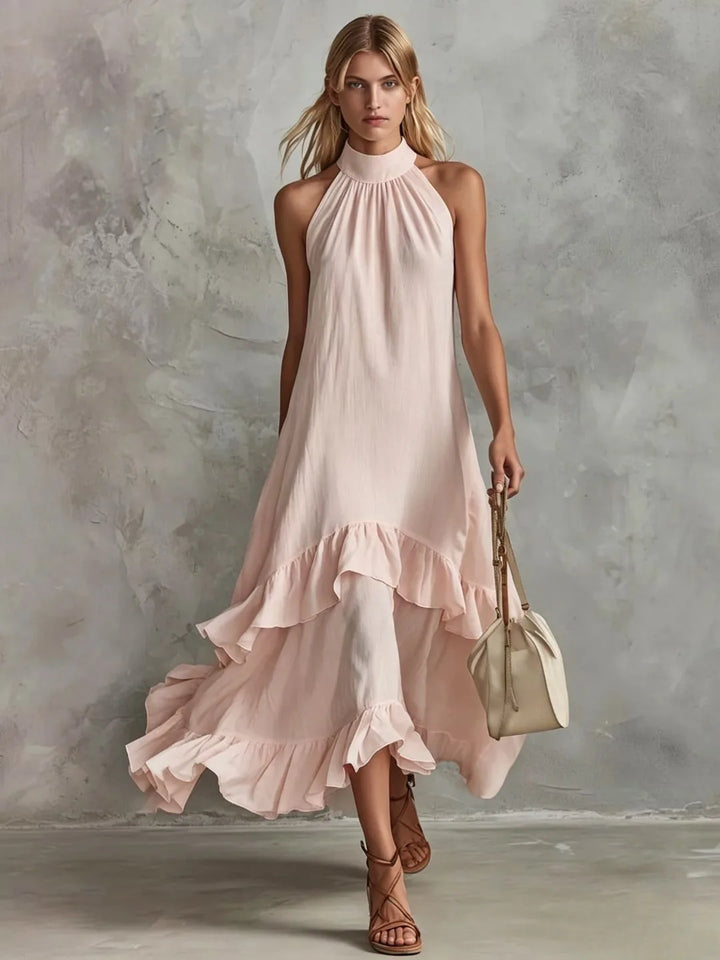 Dorothy Elegant Ruffle Wedding Guest Dress